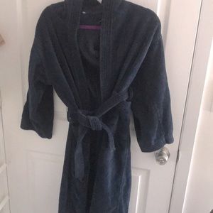 Comfort Zone Navy Blue Bathrobe Sz 3C / S